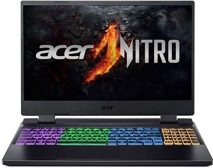 Acer Nitro 5 (AN515-58-794N) Gaming Laptop | 15, 6"" FHD 144Hz Display | Intel Core i7-12700H | 16 GB RAM | 1 TB SSD | NVIDIA GeForce RTX 4060 | Windows 11 | QWERTZ Toetsenbord | zwart