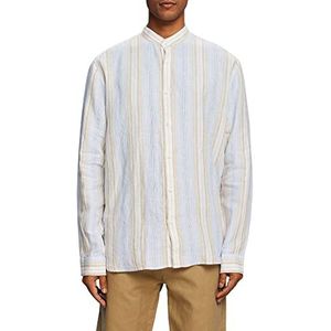 ESPRIT Collection Gestreept overhemd, 100% linnen, zand, L