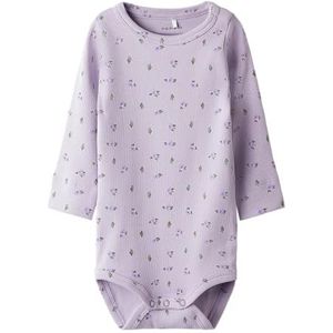 NAME IT Nbfhofie Body Slim Ls, Misty Lila, Numeric_62 Dames, Misty Lilac, numeric_62