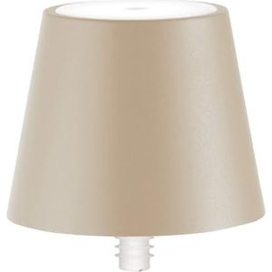 Zafferano, Poldina Stopper Lamp, Snoerloze Oplaadbare Flessenlamp met Touch Control, Geschikt voor Binnen en Buiten, Dimmer, 2200-3000 K, Hoogte 11 cm, Kleur Zand