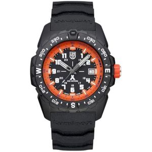 Luminox Heren analoog Zwitsers kwartsuurwerk horloge met rubberen armband XB.3739, oranje, Riemen.