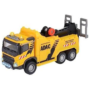 Majorette - ADAC sleepwagen (20 cm), grote Volvo speelgoedvrachtwagen met kraan, lier, sleepvork, licht en geluid, speelgoedauto voor kinderen vanaf 3 jaar