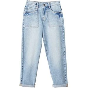 s.Oliver Junior Jeans, Dad Fit, Jeans, Papa Kinderen, Light Blue Denim, 176, Blauw (Light Blue) Denim, 176 cm