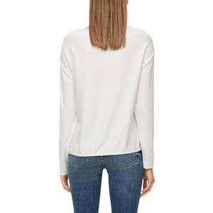 s.Oliver Sales GmbH & Co. KG/s.Oliver Dames sweatshirt lange mouwen sweatshirt lange mouwen, wit, 42