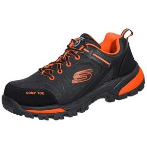 Skechers Heren Galton in afwachting van constructie laars, zwart/oranje, 8.5 UK, Zwart Oranje, 42.5 EU