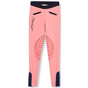 HKM - Starlight - Paardrijlegging - Roze/Donkerblauw - Met Siliconen Kniestukken