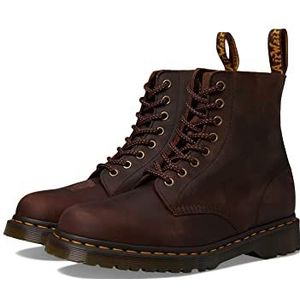 Dr. Martens Pascal 1460 Herenlaarzen met 8 oogjes, Borstnut Brown Waxed Full Grain, 46 EU