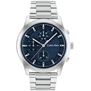 Calvin Klein Mannen analoog quartz horloge met roestvrij stalen band 25200208, marineblauw