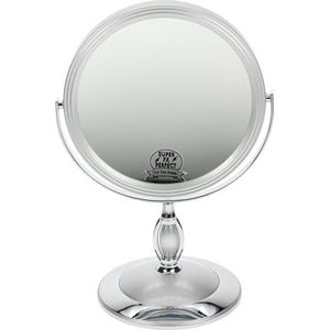 Compact Mirror Brand Fantasy Model Rubriek Mirror, Metal/Plastic, Silver Color/Chrome, vergrote tijden, H