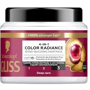 Gliss Ultimate Color Haarmaske für gefärbtes oder gesträhntes Haar, 400 ml, Farbschutz