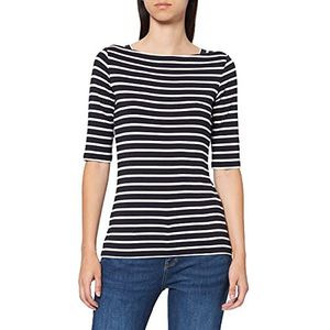 comma T-shirt voor dames, meerkleurig (Jersey Stripe 59g4), 46 NL