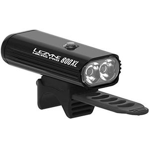 LEZYNE Micro 800 xl Pro fiets-/mountainbike-verlichting, led, oplaadbaar, USB, uniseks, volwassenen, zwart, FR eenheidsmaat (maat fabrikant: t.One Size)