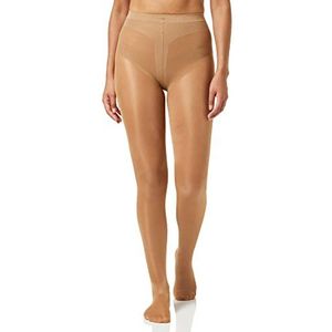 Nur Die Figura 25 DEN shaping-panty transparante glanzende fijne panty brede comfortabele tailleband buikweg dames, amber, 38/40