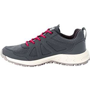 Jack Wolfskin dames Woodland 2 Texapore Low W Low-Top Trainers, Grijs rood, 40 EU