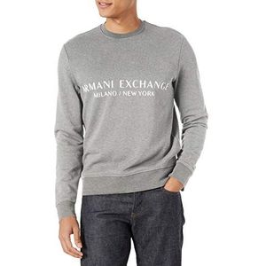 Armani Exchange Heren A|x Pullover City Sweatshirt, grijs, S