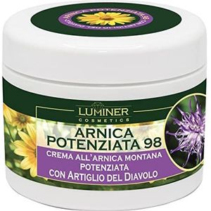 LUMINER Arnica voor paarden voor menselijk gebruik 500 ml, verbeterde Arnica Gel Forte 98, Arnica Forte Montana Cream en Strong Devil's Claw, natuurlijke formule met intense werking, gemaakt in Italië