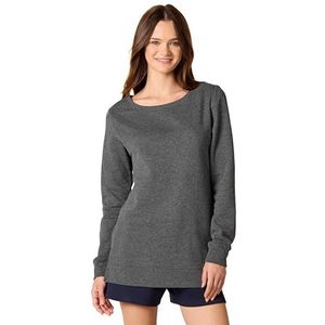 Amazon Essentials Franse Terry Fleece Tuniek Sweater, Houtskool Heather, S