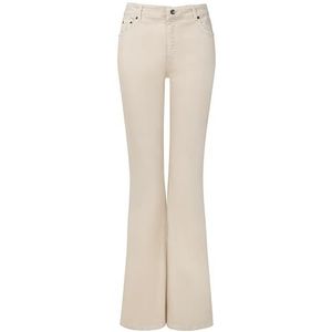 Joe Browns Dames Essentials Ecru hoge taille Bootcut Flared Jeans, Beige, 14R, Ecru, 40