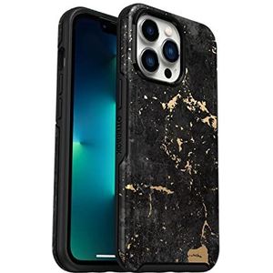 OtterBox Symmetry-hoesje voor iPhone 13 Pro, schokbestendig, valbestendig, dunne beschermende hoes, 3x getest volgens militaire standaard, Zwart/Goud