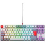 CHERRY XTRFY K4V2 TKL, Bedraad Gaming-Toetsenbord Zonder Numeriek Toetsenblok, UK Indeling (QWERTY), RGB-Verlichting, MX2A RED-Schakelaars, Retro