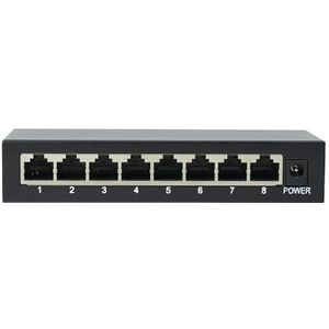 Switch PNI SW08 met 8 poorten 10/100Mbps metalen behuizing