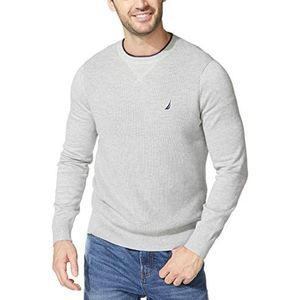 Nautica Men's Ribbed Sweater, Grey Heather, 3X-Large