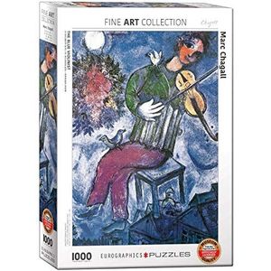 De blauwe violist door Marc Chagall 1000-delige puzzel