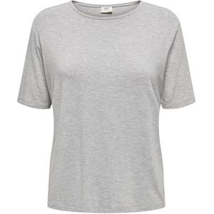 JdY Jdymila S/S O-Neck Top JRS T-shirt voor dames, lichtgrijs gem., S