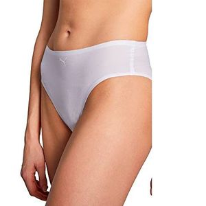 PUMA Dames One Size Brief 2 Pack Underwear, White, (2 stuks)