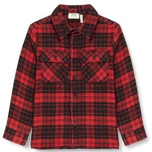 Koton Boys's Plaid Long Sleeve Soft Touch Shirt, Red Check (4c1), 6-7 Jaar