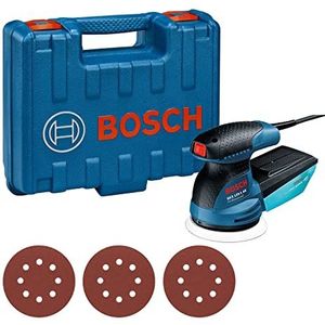 Bosch Professional excenterschuurmachine GEX 125-1 AE (schuurplateau van 125 mm, 250 W, 3 x schuurblad, in opbergkoffer)