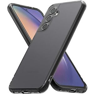 Ringke Fusion Compatibel met Samsung Galaxy A54 5G Case, Anti-Vingerafdruk Doorschijnend Schokbestendig Bumper Hoesje - Matte Smoke Black