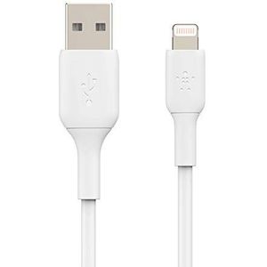 Belkin USB-C-kabel (Boost Charge USB-C/USB-kabel, USB Type-C-kabel voor apparaten zoals Note10, S10, Pixel 4, iPad Pro en Nintendo Switch), 2 m, wit CAA001bt2mwh