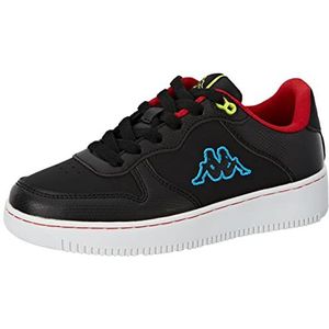 Kappa Maserta Kid Logo, sportschoenen voor kinderen, zwart-rood, 29 EU, Zwart Rood