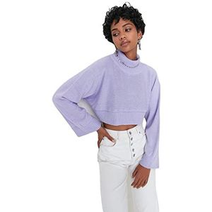 Trendyol Acryl Trui - Paars - Regular M Paars, Paars, M