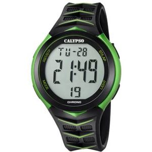 Calypso Heren digitaal kwarts horloge met plastic armband K5730/4, Band