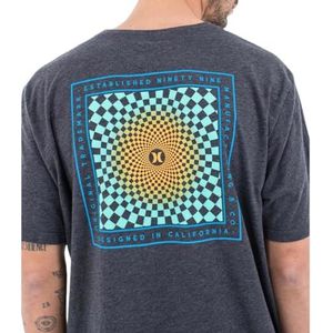 Hurley T-Shirt Korte Mouw Heren - Dagelijks Uitcheckt Zwart Heather