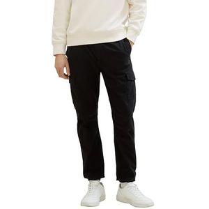 TOM TAILOR Denim Slim Cargo Joggingbroek voor heren, 29999 - Black, XS