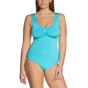 belly cloud Dames badpak, belly cloud model-up badpak, turquoise (turquoise), 40/42 NL