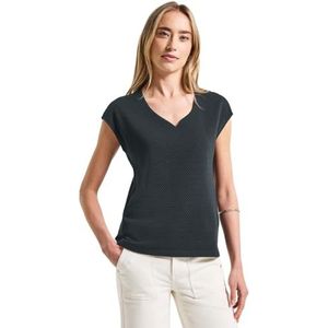 Street One - Dames Shirt - Groen - Sweetheart Halslijn