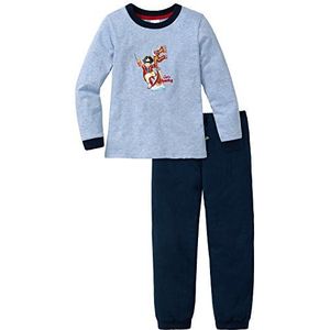 Schiesser Jongens Kn Lange Tweedelige Pyjama, blauw (lichtblauw-gemêleerd 825), 98 cm