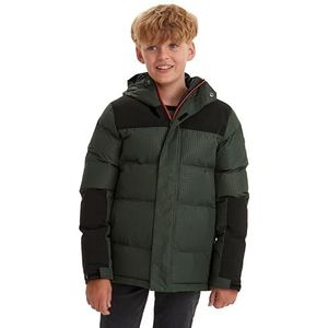 killtec Boy's Gewatteerd jack/outdoorjack met capuchon KOW 31 BYS QLTD JCKT, bottlegreen, 164, 37217-000