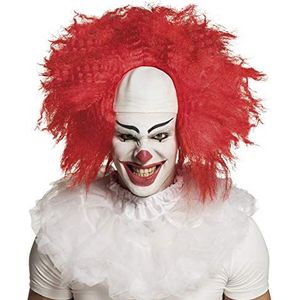 Boland 85992 - pruik horror clown met kaal uitstaande kunsthaar voor carnaval of Halloween, accessoires voor kostuums