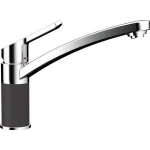 SCHOCK Keukenkraan SC-90 Dusk – grijze hogedruk armatuur CRISTALITE met vaste uitloop en standaard standaardaansluitingen