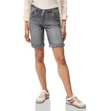 Cecil - Scarlett - Zomerbroek - Mid Grey Used Wash - Five-Pocket Style