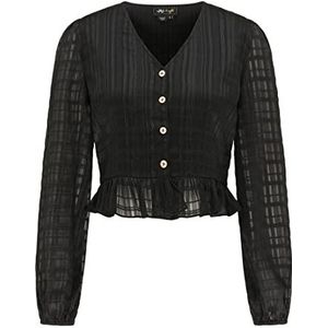 NALLY Damesblouse 21015949-NA02, zwart, S, zwart, S