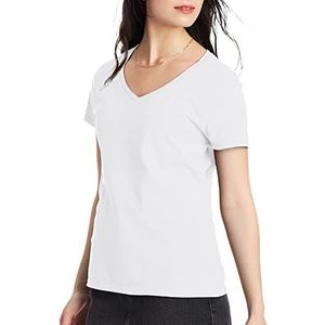 Hanes T-shirt voor dames Nano-T V-Neck Short Sleeve Tee