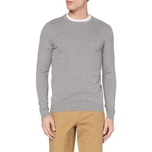 IZOD Stijlvolle trui voor heren, fijn gebreide trui, 12 GG Crew Neck sweater, Grau (Light Grey Htr 052), M