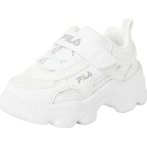 FILA Strada Dreamster Velcro TDL Sneakers, uniseks, voor kinderen, wit, 22 EU