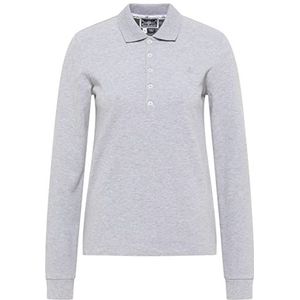 DreiMaster Poloshirt voor dames 35818972, lichtgrijs, gemêleerd, M